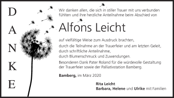 Anzeige von Alfons Leicht von MGO