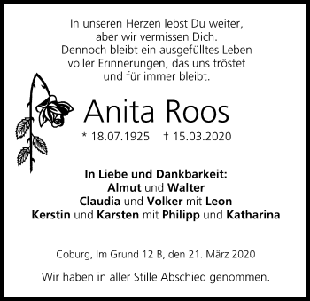 Anzeige von Anita Roos von MGO