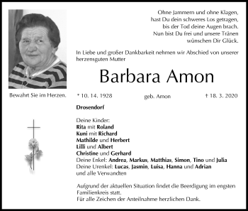 Anzeige von Barbara Amon von MGO