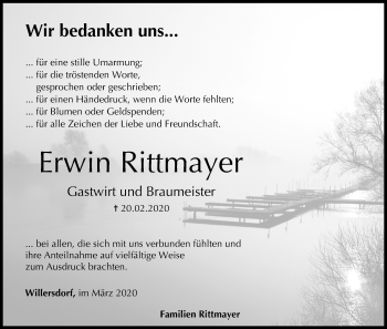 Anzeige von Erwin Rittmayer von MGO
