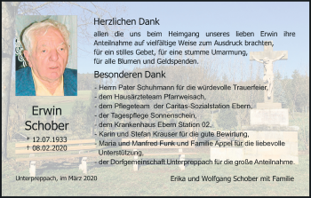 Anzeige von Erwin Schober von MGO