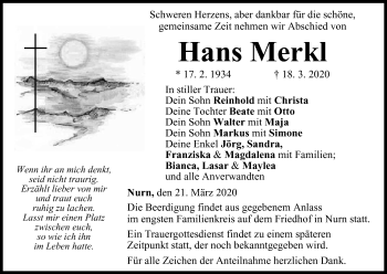 Anzeige von Hans Merkl von MGO