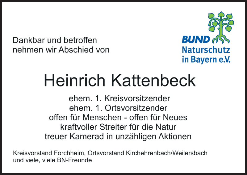  Traueranzeige für Heinrich Kattenbeck vom 29.02.2020 aus MGO