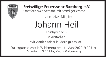 Anzeige von Johann Heil von MGO