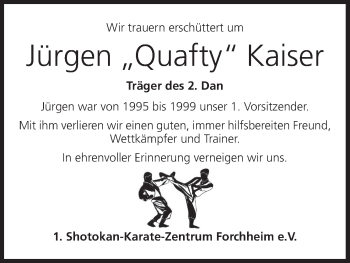 Anzeige von Jürgen Kaiser von MGO