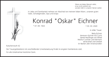 Anzeige von Konrad  Eichner von MGO