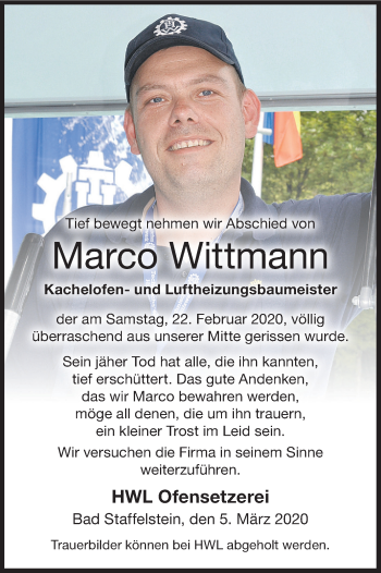 Anzeige von Marco Wittmann von MGO