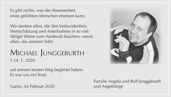 Anzeige von Michael Junggeburth von MGO