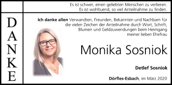 Anzeige von Monika Sosniok von MGO