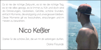 Anzeige von Nico Keßler von MGO