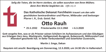 Anzeige von Otto Rauh von MGO