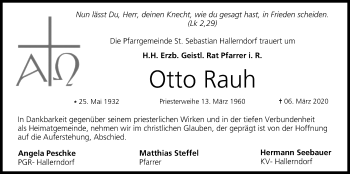 Anzeige von Otto Rauh von MGO
