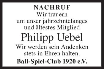 Anzeige von Philipp Uebel von MGO