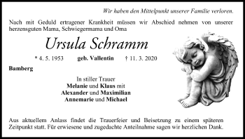 Anzeige von Ursula Schramm von MGO