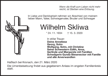 Anzeige von Wilhelm Skliwa von MGO