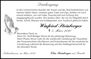 Anzeige von Winfried Steinberger von MGO