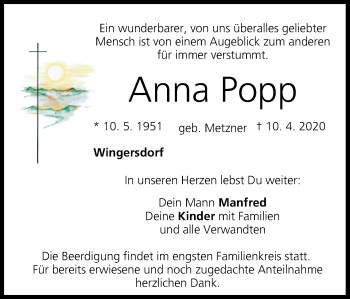 Anzeige von Anna Popp von MGO