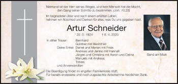 Anzeige von Artur Schneider von MGO