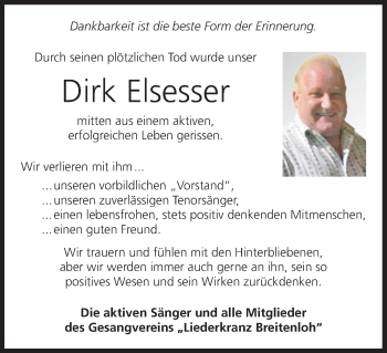 Anzeige von Dirk Elsesser von MGO
