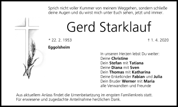 Anzeige von Gerd Starklauf von MGO