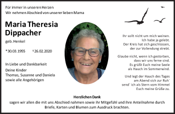 Anzeige von Maria Theresia Dippacher von MGO