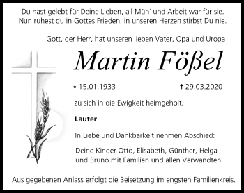 Anzeige von Martin Fößel von MGO