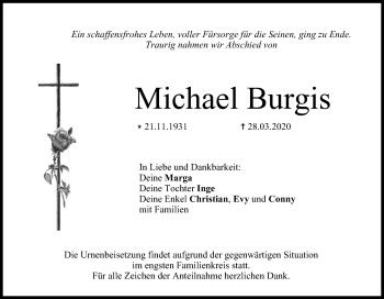 Anzeige von Michael Burgis von MGO