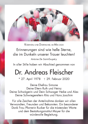 Anzeige von Andreas Fleischer von MGO