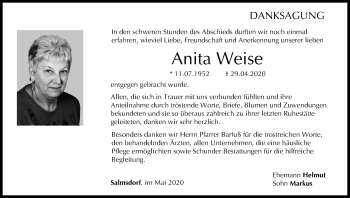 Anzeige von Anita Weise von MGO
