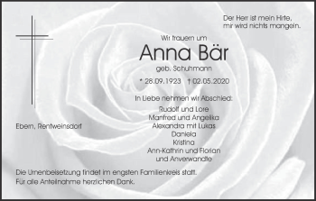 Anzeige von Anna Bär von MGO