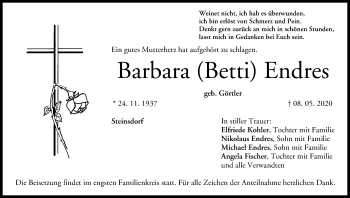 Anzeige von Barbara Endres von MGO