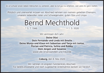 Anzeige von Bernd Mechthold von MGO