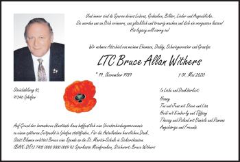 Anzeige von Bruce Allan Withers von MGO