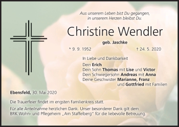 Anzeige von Christine Wendler von MGO