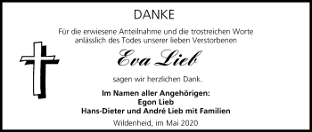 Anzeige von Eva Lieb von MGO