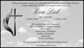 Anzeige von Eva Lieb von MGO
