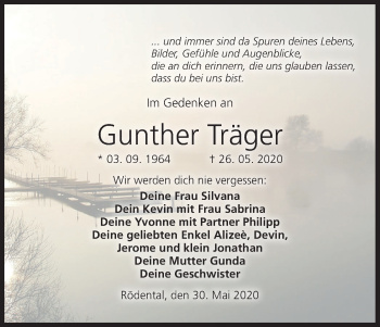 Anzeige von Gunther Träger von MGO