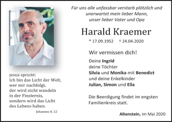 Anzeige von Harald Kraemer von MGO