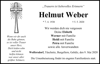 Anzeige von Helmut Weber von MGO