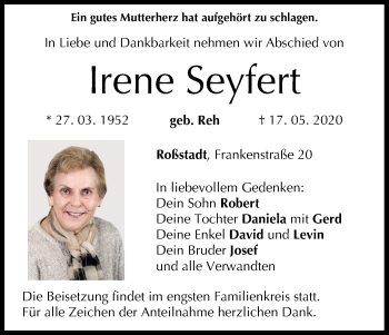Anzeige von Irene Seyfert von MGO