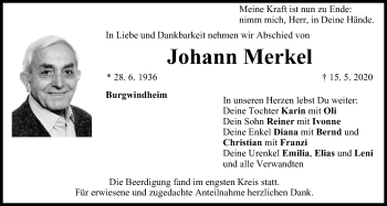 Anzeige von Johann Merkel von MGO
