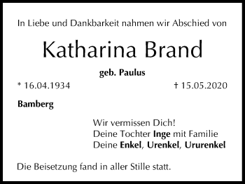 Anzeige von Katharina Brand von MGO