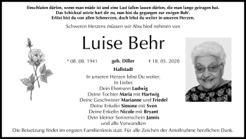 Anzeige von Luise Behr von MGO