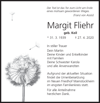 Anzeige von Margit Fliehr von MGO