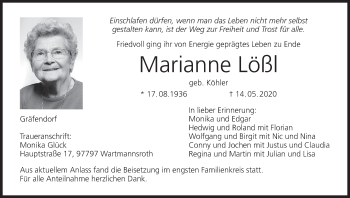 Anzeige von Marianne Lößl von MGO