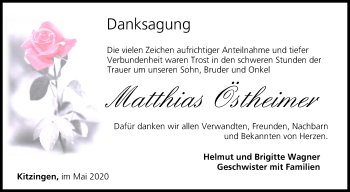 Anzeige von Matthias Östheimer von MGO