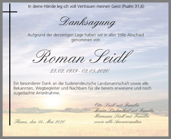 Anzeige von Roman Seidl von MGO