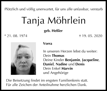 Anzeige von Tanja Möhrlein von MGO