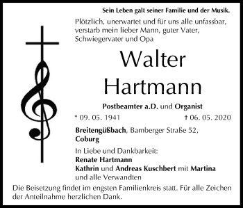 Anzeige von Walter Hartmann von MGO