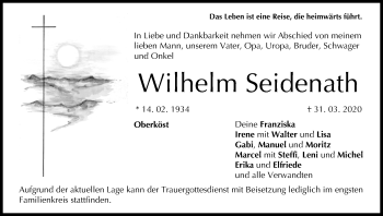 Anzeige von Wilhelm Seidenath von MGO